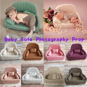 Christening dresses 4 Pcs/Set Newborn Photography Props Baby Posing Sofa Pillow Infant Photo Shooting Chair Decoration Fotografia Accessories T221014