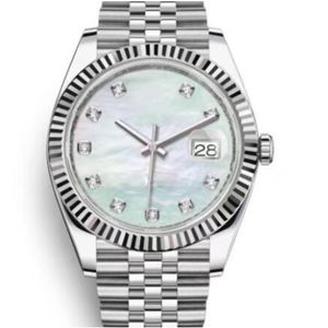 Nowa luksusowa marka ST9 Automatyczna mechaniczna zegarek mechaniczny DATEJUST White Dial Flanted Bezel 116333 126334 Case ze stali nierdzewnej 2813 Na rękę Prezent Envio Gratituo