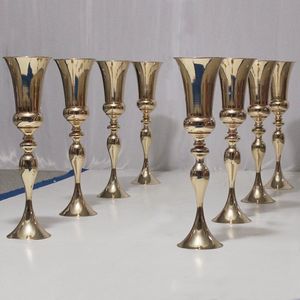 Dekoration Flower Vase Tall Floor Vases Metal Pillars sockel For Wedding Stage Party Events Backdrop Dekor Brudduschpar Duschidéer Make458