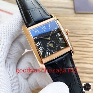 Orologi da uomo più venduti nuova versione 43mmX13mm quadrante nero automatico meccanico trasparente cinturino in pelle oro giallo 18 carati cinturini moda uomo orologi da polso