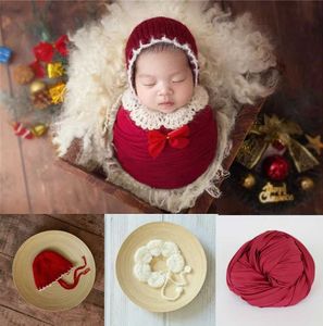 Christening dresses Newborn Photography Props Baby Christmas Hat Crochet Newborn Outfits Blanket Props Baby Photo Shoot Accessories T221014