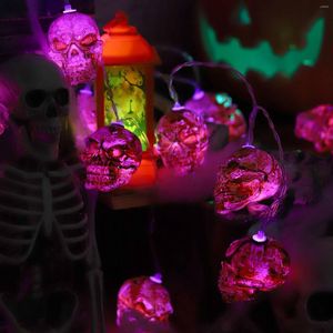 Strings 10 LED Halloween Decoration Pumpkin Ghost Skull Bat Spider Light String For Festival Party Bedroom Home Decor Fairy Garland