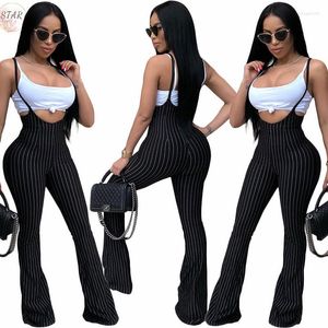 Feminino de pista feminino de duas peças Women Women Summer Summer White Colet Striped Suspender calça deslize leggings rastrear streetwear