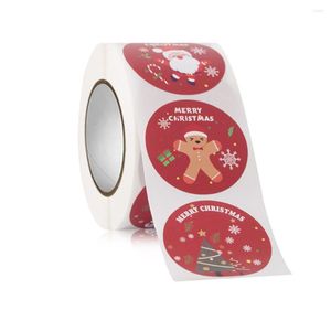 Wrap regalo da 500 pezzi adesivi natalizi Adesivi di natale Merry Holiday Box Seal Etichetta