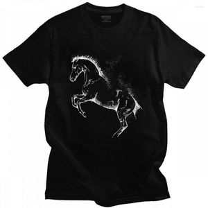 Magliette da uomo camicia da cavallo fresco uomo morbido cotone t-shirt alla moda maglietta streetwear thirt a maniche corte top per animali