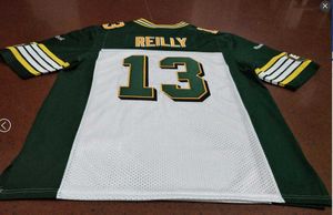 Custom Men Vintage Edmonton Eskimos #13 Mike Reilly Football Jersey size s-4XL or custom any name or number jersey