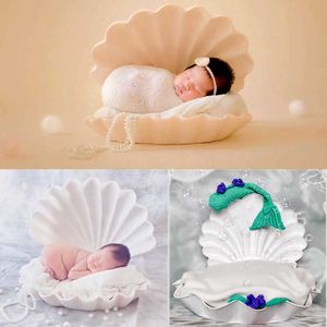 Christening dresses Newborn Photography Prop Photography Baby Props Iron Shell Photo Props Baby Studio Accessori Prop Set for Posing Newborn Shoot T221014