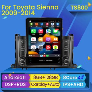 Android 11 Player Car dvd Radio Multimedia Video For Toyota Sienna 2009-2014 Tesla Style Carplay Auto BT