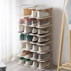 Ubrania magazynowe Zespół DIY 6 warstw do układania organizera butów Stojak na stojak na oszczędność szafki do oszczędności
