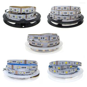 Streifen RGB LED Streifen Licht 12V 24V SMD 4in1 5in1 CCT 60leds/m 5 Farben in 1Chip CW WW RGBW RGBWW Band Lampe