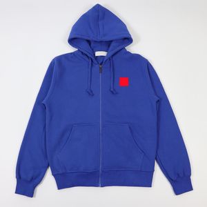 Yeni Erkekler Hoodies Fermuar Kapşonlu Sweatshirt hırkalı kırmızı kalp kapşonlu standart ve polar gündelik jumperlar kadınlar uzun kollu spor giyim sokak kıyafetleri