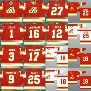 Atlanta JIM CRAIG PAT QUINN JEAN PRONOVOST TOM LYSIAK GUY CHOUINARD ILYA KOVALCHUK WILLI PLETT ERIC VAIL Hockey-Trikots S-5XL