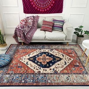 Carpets Retro Vintage American Ethnic Bohemia Persian Style Print Bedroom Living Room Parlor Area Rug Carpet Doormat Kitchen Footmat