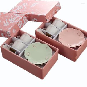 Zestawy naczyń obiadowych Ceramika w stylu japoński sakura kształt filiżanka herbaty