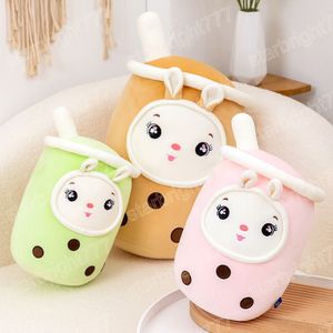 23/35cm Kawaii Milk Tea Cup Pluxh Toy almofada macia Almofada