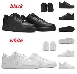 Nya klassiska män Forces 1 Vete Running Shoes One Skate Air Low White Black Cloud Mist Blue Man Women Sneakers Mens Mid Womens Sports Trainer Af1Size36-44 A010