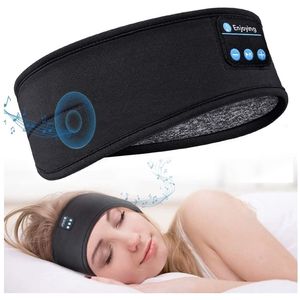 Cep Telefonu Kulaklıklar Bluetooth Uyku Kulaklıkları Spor Kafa Bandı İnce Yumuşak Elastik Rahat Kablosuz Müzik Kulaklıklar Yan Uyuyan Göz Maskesi