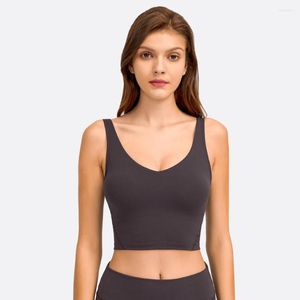 Completo da yoga ZenYoga Passion U-Back Reggiseni da donna Burroso morbido allenamento Palestra Spalle scoperte Canotta corta Camicia sportiva senza maniche Top atletici