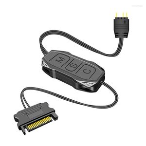 Computer Cables 87HA SATA Power Supply 5V 3Pin RGB ARGB Controller Adapter For PC Case LED Stripe Fans Water Cooling Accessories