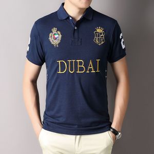 Men's Polos Top T-shirt Short Sleeve T-shirt Large or Small Horse Plus Size S-5XL Multi color Embroidery Classic Business Casual Cotton Breathable Christmas