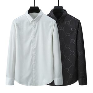 Herrt-shirts designer mens formella aff￤rsskjortor mode casual skjorta l￥ng￤rmad m-3xl11