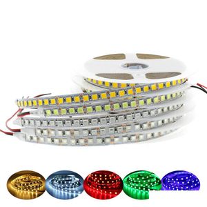 LED -remsor DC12V LED -strip ljus 5054 Vattentät flexibelt band 60LEDS/M 120LEDS/M ljusare än 5050 3528 12V RGB -diodband 5M/LO DHS6H