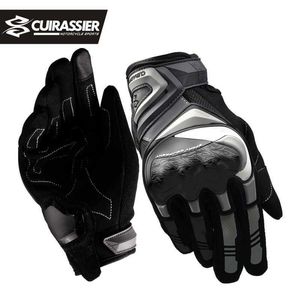 Cycling Gloves Cuirassier Motorcyc Full Finger Touchscreen Night Rctive Protective Moto Racing Riding Motorbike Motocross L221024