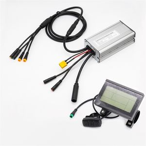 Cykelstyrekomponenter KT Vattentät Ebike Controller 36V 48V 350W 500W Controller för MXUS Fram Bakhjul Motor Julet Connector Ebike Controller Kit 221022