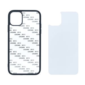 Für iPhone 11 12 Mini Pro max 6 7 8 S plus XR X XS Sublimation Phone Hülle Blanks mit Metallplatten Wärmepresse Blindkoffer 2D