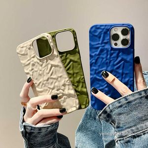 Cell Phone Cases Fashion Korea folds shockproof D soft silicon phone case for iphone Plus X XS XR MAX Pro MiNi Japan cute Cover Y2210