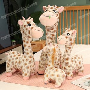 35-65cm Giant Real Life Giraffe Peluche Animali di peluche Bambole Soft Kids Bambini Baby Birthday Gift Room Decor