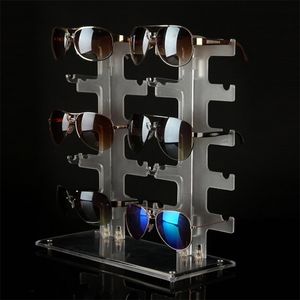 Pudełka biżuterii plastikowe okulary przeciwsłoneczne Pokazuj uchwyty na stojaki okularowe okulary wystawowe Uchwyty do przechowywania okulary półki Organizator domu Oszczędzanie 221022