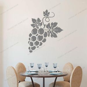 Adesivi murali Bicchiere di vino Decalcomania per la casa Decorazioni per la cucina Bar Pub Club Adesivo regalo Rimovibile Wallpoof CX1886