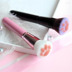 Makeup Brushes färger multifunktion härlig söt djuravtryck mjuk fiber katt klo kosmetiska verktyg gåvor