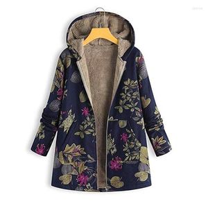 Women's Down Hooded Winter Coat för kvinnor långärmare jacka kvinnliga parkor blommor blixtlås kvinnor 2022 fleece varm 5xl