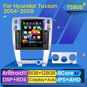 Android Car DVD Radio Player för Hyundai Tucson 2004-2013 Multimedia Video Navigation 2 Din Head Unit Stereo Carplay-högtalare