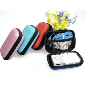 Gavetas de armazenamento Multifunction Earphone Organizer Box Linha de dados Cabos Case em contêiner fone de fone de ouvido