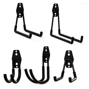 Hooks Heavy Duty Metal Hook Garage Storage Rack Wall Mount Bicycle Hanger Ladders Garden Tool Anti-Slip Organizer