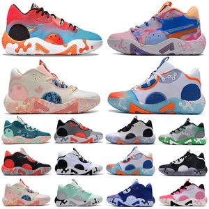 Paul George PG 6 Mens Basketball Shoes Sneakers 6s Pg6 Infrared Painted Fluoro Weekend Fog Grey Mint Green 2023 Sports Women Trainer Sneakers US 5-12