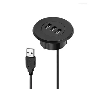 그로 메트 홀 안개-데스크 장착 3 포트 USB 2.0 노트북 PC 컴퓨터 용 허브