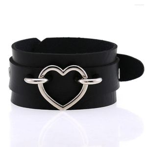 Bangle And Spicy Style Lovers Heart Shape Bracelet Creative Fashion Wide Version Of Double Love