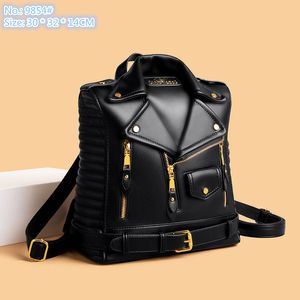 Fabrikverkauf Ladies Umhängetaschen 4 Farben Street Trend Leder Punk -Rucksack süßes und schönes Kleidung Fashion Handtasche Doppel Reißverschluss Messengerbeutel 9854#