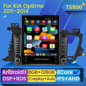 Android 11 Car DVD Radio Stereo Player 2Din För Kia Optima 2011- 2015 Multimedia Video 4G GPS Navigation Carplay Huvudenhet