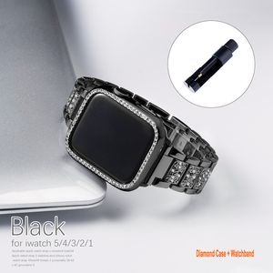 Apple Watch Band 38mm 40mm 41mm女性ダイヤモンドドレッシーな調整可能なブレスレットと互換性のある魅力的なチャームとIWATCHシリーズ7 6 5 4 3 2 2 1 SE
