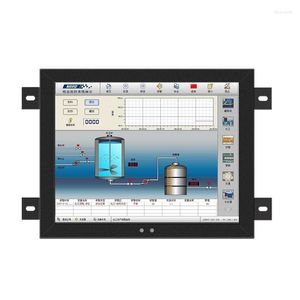 Inch Monitor Industrial Display VGA DVI USB LCD Single Point Pekskärm