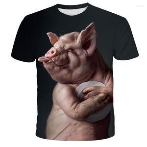 T-shirt da uomo Tshirt Uomo Donna Arriva novità Animal Pig Sheep Series Stampa 3D Camicia stile Harajuku Summer Tops Oversize