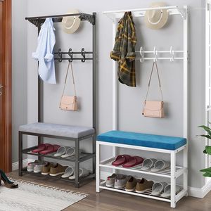 Clothing Storage European Style Shoe Changing Stool Coat Rack Door Simple Cabinet Hanging Bag