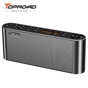 Portable Speakers TOPROAD HIFI Bluetooth Speaker Wireless Super Bass Dual Soundbar with Mic TF FM Radio USB Sound Box 221022