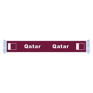 Qatar World Cup 32 Country Flag Satin Scarf Factory Supply Polyester Brazil Belgium France Argentina Scarf Nation Football Games Fans Scarfs