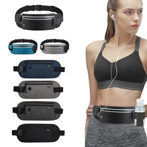 Outdoor Bags Invisible Jogging Waist Pack Pouch For Passport Money Belt Bag Hidden Two-layer Zipper Security Wallet ChestPack